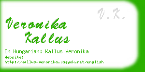 veronika kallus business card